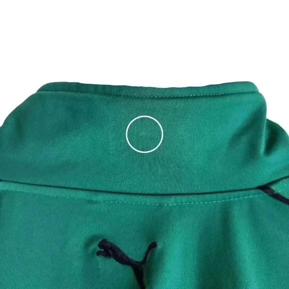 Puma Men’s XXL Green Navy Track Jacket Full Zip - Picture 12 of 13